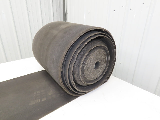 16.25"W x 130' Soft Top Fabric Conveyor Belt 1-Ply Gray Reversible 3/32"