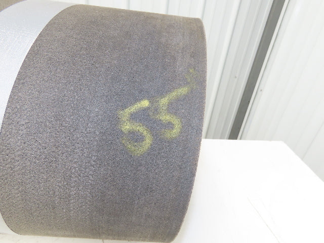 16"W x 55' Friction Top Fabric Conveyor Belt 1-Ply Gray Reversible 1/8"Thick