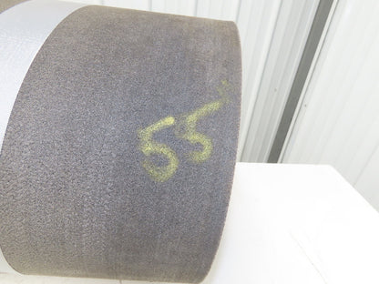 16"W x 55' Friction Top Fabric Conveyor Belt 1-Ply Gray Reversible 1/8"Thick