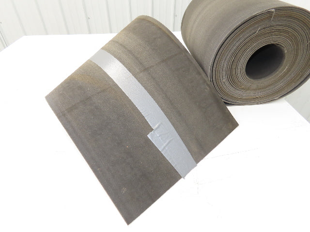 16"W x 55' Friction Top Fabric Conveyor Belt 1-Ply Gray Reversible 1/8"Thick