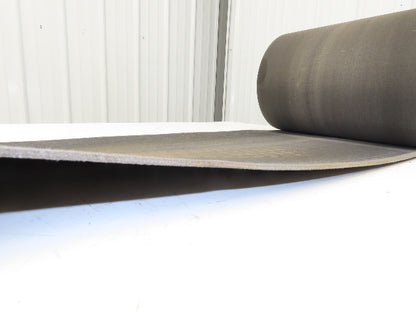 16"W x 55' Friction Top Fabric Conveyor Belt 1-Ply Gray Reversible 1/8"Thick