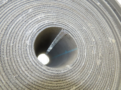 16"W x 115' Soft Top Fabric Conveyor Belt 1-Ply Gray Reversible 1/8"Thick