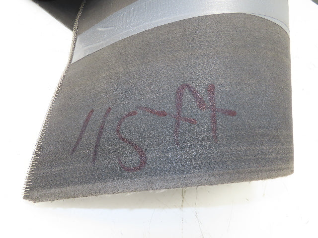 16"W x 115' Soft Top Fabric Conveyor Belt 1-Ply Gray Reversible 1/8"Thick