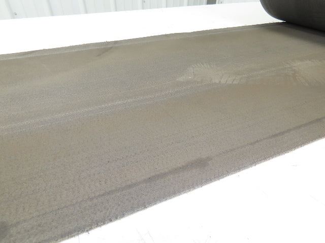 16"W x 115' Soft Top Fabric Conveyor Belt 1-Ply Gray Reversible 1/8"Thick