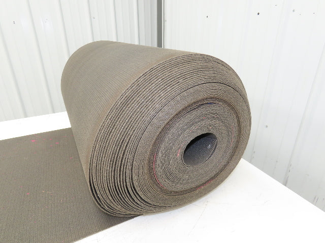 24"W x 150' Hard Friction Top Conveyor Belt 1-Ply Gray Reversible 3/32"Thick