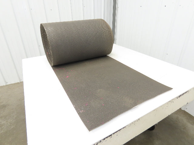 24"W x 150' Hard Friction Top Conveyor Belt 1-Ply Gray Reversible 3/32"Thick