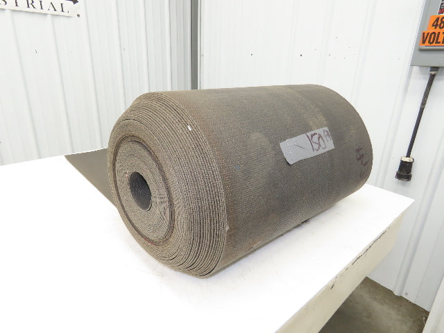24"W x 150' Hard Friction Top Conveyor Belt 1-Ply Gray Reversible 3/32"Thick