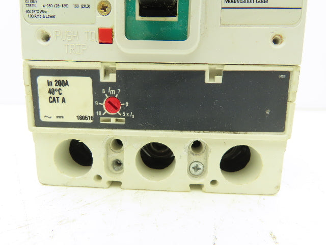 Eaton JGC3250NN Circuit Breaker J250C 250A JG Frame 3-Pole 35kAIC at 600VAC