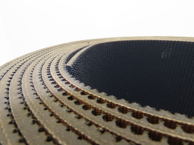 12"W x 25' Rough Grip Top Rubber Conveyor Belt 2-Ply Black 25' Length 7/32"Thick