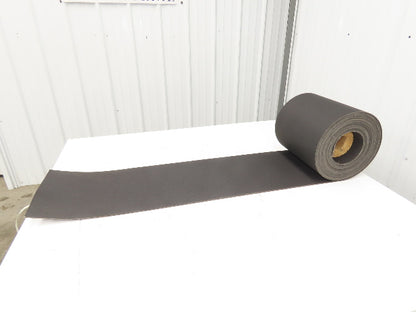 12"W x 43' Nylon Fabric Top Rubber Conveyor Belt 3-Ply Black 9/64"Thick