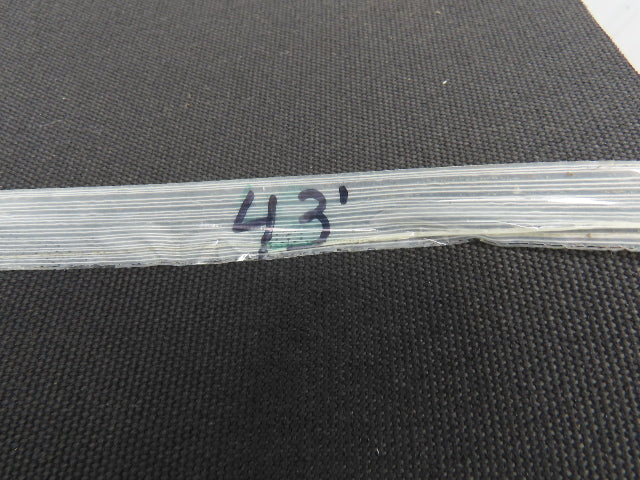 12"W x 43' Nylon Fabric Top Rubber Conveyor Belt 3-Ply Black 9/64"Thick