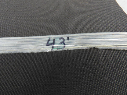 12"W x 43' Nylon Fabric Top Rubber Conveyor Belt 3-Ply Black 9/64"Thick