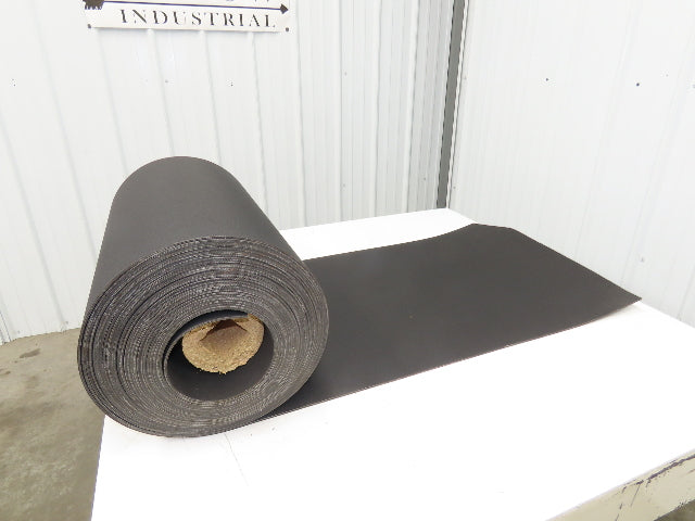 24"W x 57' Nylon Fabric Top Rubber Conveyor Belt 3-Ply Black 9/64"Thick
