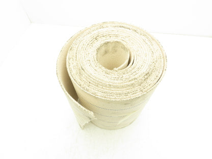 12"W x 32' Woven Cotton Fabric Conveyor Belt White 4-Ply 3/16"Thick