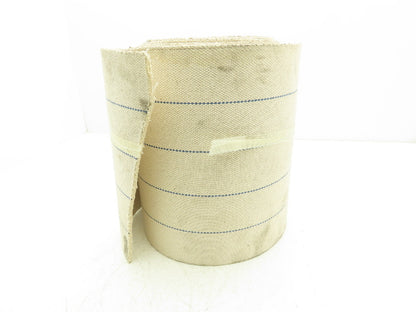 12"W x 32' Woven Cotton Fabric Conveyor Belt White 4-Ply 3/16"Thick