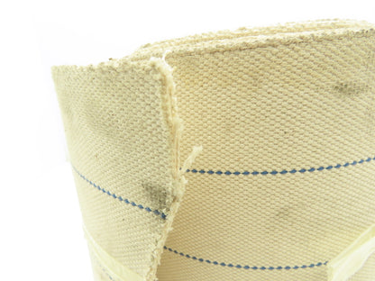 12"W x 32' Woven Cotton Fabric Conveyor Belt White 4-Ply 3/16"Thick