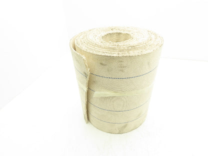 12"W x 32' Woven Cotton Fabric Conveyor Belt White 4-Ply 3/16"Thick