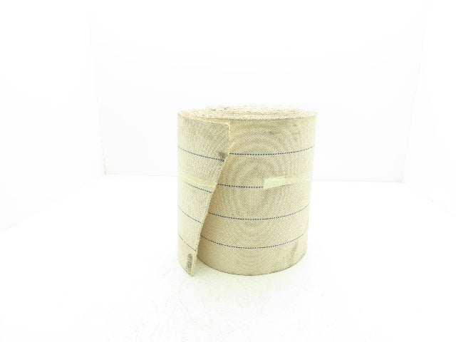 12"W x 32' Woven Cotton Fabric Conveyor Belt White 4-Ply 3/16"Thick