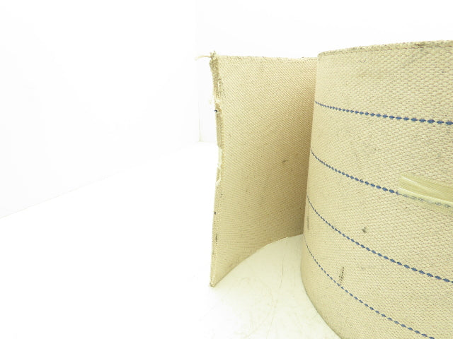 9-7/8"W x 30' Woven Cotton Fabric Conveyor Belt White 4-Ply 3/16"Thick 250mm W