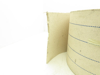 9-7/8"W x 30' Woven Cotton Fabric Conveyor Belt White 4-Ply 3/16"Thick 250mm W