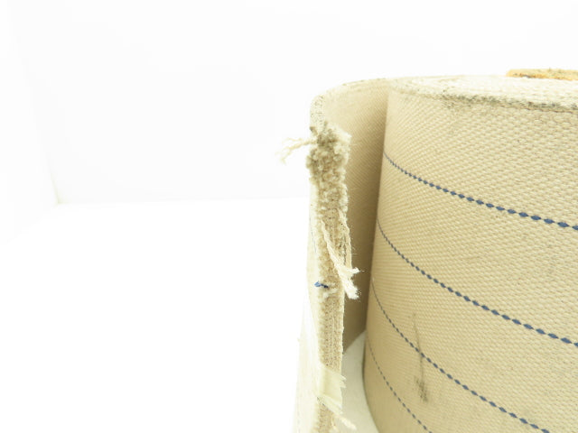 9-7/8"W x 30' Woven Cotton Fabric Conveyor Belt White 4-Ply 3/16"Thick 250mm W