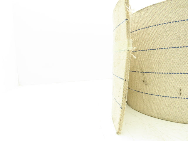 9-7/8"W x 30' Woven Cotton Fabric Conveyor Belt White 4-Ply 3/16"Thick 250mm W