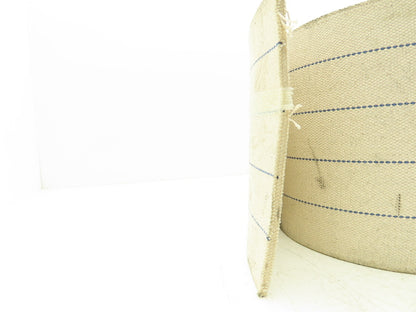 9-7/8"W x 30' Woven Cotton Fabric Conveyor Belt White 4-Ply 3/16"Thick 250mm W