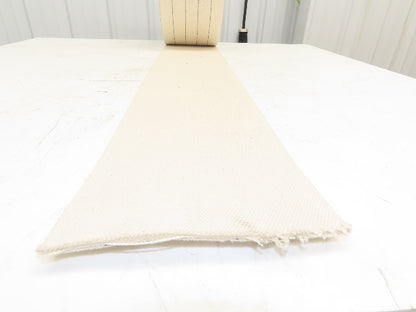 8"Wide x 96' Woven Cotton Fabric Conveyor Belt White 4-Ply 3/16"Thick