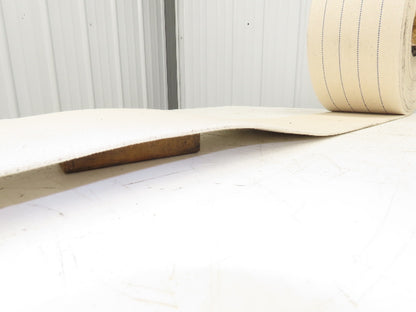8"Wide x 96' Woven Cotton Fabric Conveyor Belt White 4-Ply 3/16"Thick
