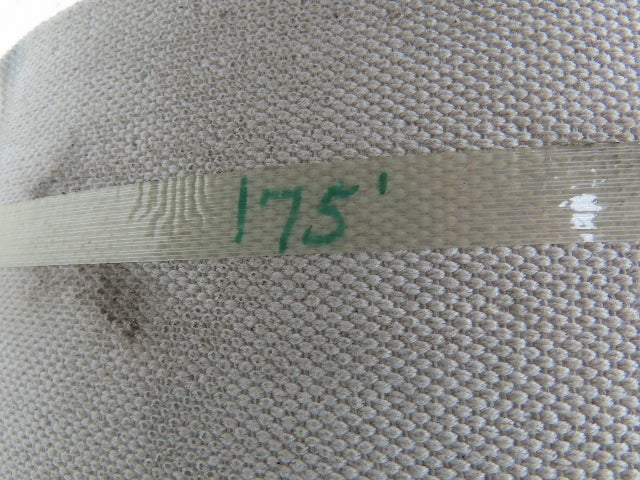 6-1/8"W x 175' Woven Cotton Fabric Conveyor Belt White 4-Ply 3/16"Thick 155mm W