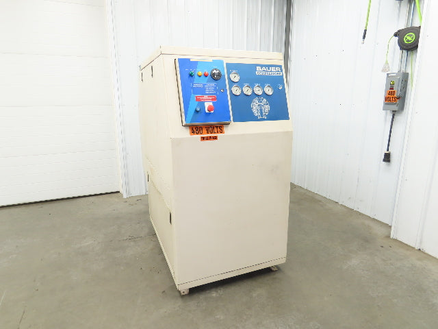 Bauer Air Compressor High Pressure 4 Stage Pump 5000PSI 20hp 11401h Scuba Fire