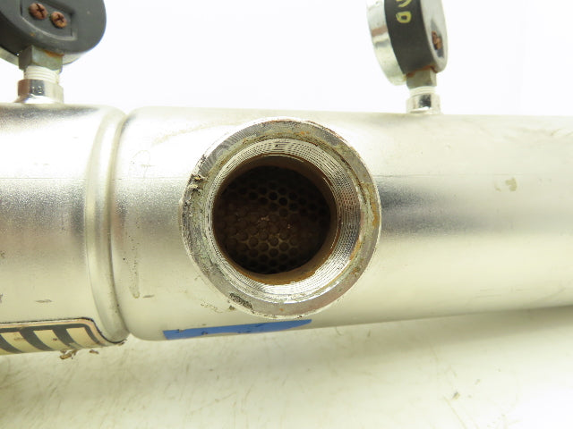 Rosedale MC41211/2P #500SVNPB-D Stainless Basket Strainer #4 Bag Filter 1.5"NPT
