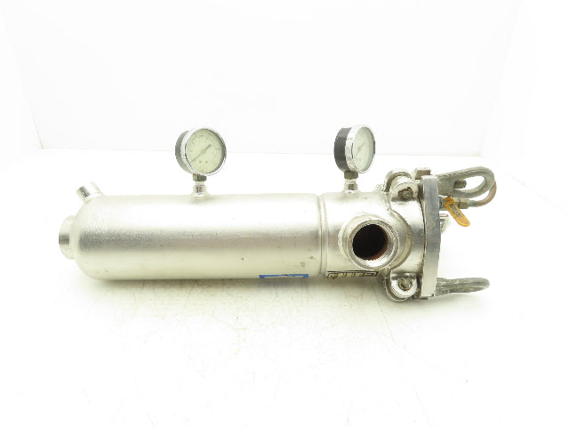Rosedale MC41211/2P #500SVNPB-D Stainless Basket Strainer #4 Bag Filter 1.5"NPT