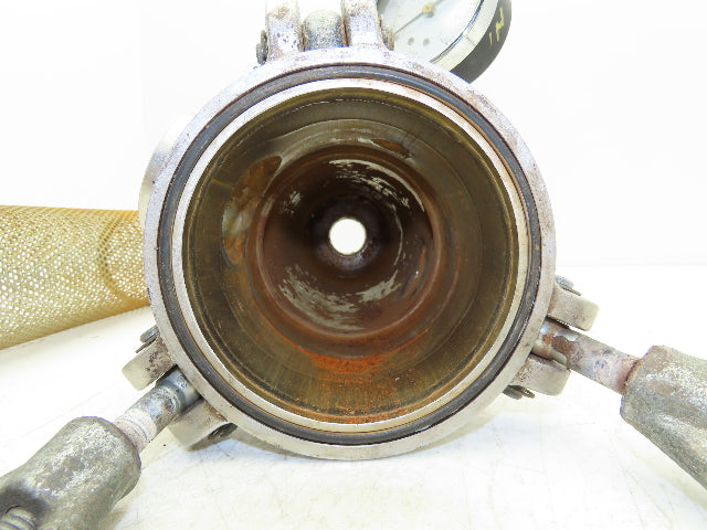Rosedale MC41211/2P #500SVNPB-D Stainless Basket Strainer #4 Bag Filter 1.5"NPT