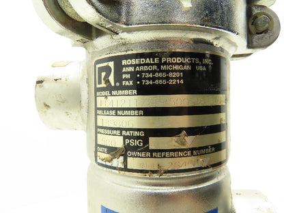 Rosedale MC41211/2P #500SVNPB-D Stainless Basket Strainer #4 Bag Filter 1.5"NPT