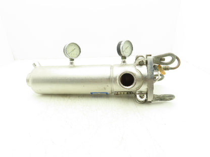 Rosedale MC41211/2P #500SVNPB-D Stainless Basket Strainer #4 Bag Filter 1.5"NPT