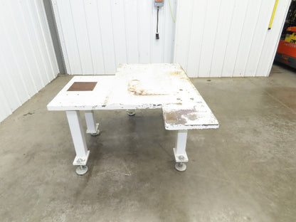 1-1/4" Steel Top Machine Base Welding Table Work Bench 50x42" Top 25.5" H