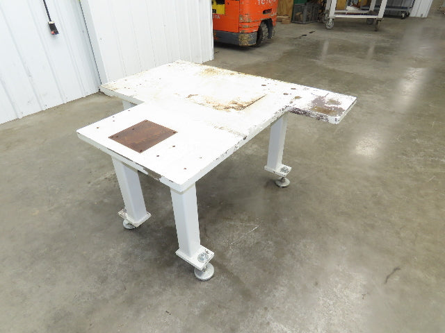 1-1/4" Steel Top Machine Base Welding Table Work Bench 50x42" Top 25.5" H