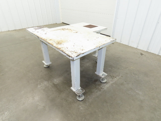 1-1/4" Steel Top Machine Base Welding Table Work Bench 50x42" Top 25.5" H