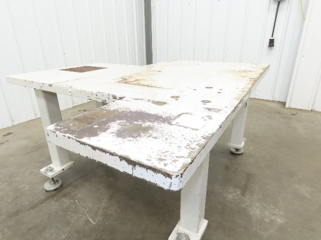 1-1/4" Steel Top Machine Base Welding Table Work Bench 50x42" Top 25.5" H