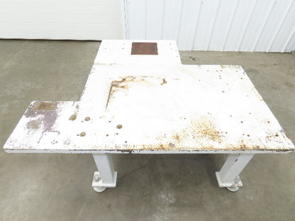 1-1/4" Steel Top Machine Base Welding Table Work Bench 50x42" Top 25.5" H