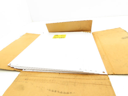 Hoffman A14P12 White Painted Panel Rev A for 14x12" Enclosure Lot of 5