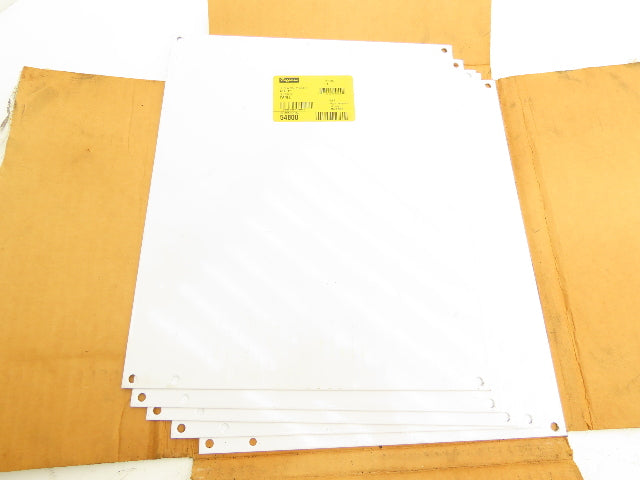 Hoffman A14P12 White Painted Panel Rev A for 14x12" Enclosure Lot of 5