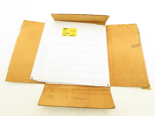 Hoffman A14P12 White Painted Panel Rev A for 14x12" Enclosure Lot of 5