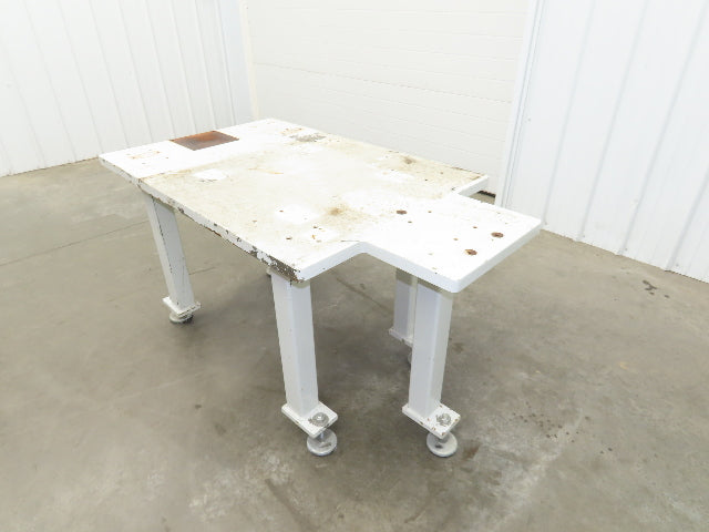 1-1/4" Steel Top Machine Base Welding Table Work Bench 54x30" Top 29-3/4" H