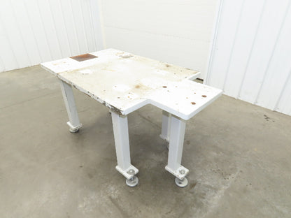 1-1/4" Steel Top Machine Base Welding Table Work Bench 54x30" Top 29-3/4" H