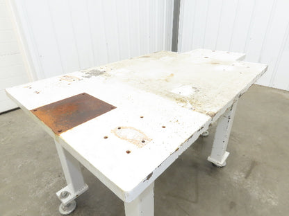 1-1/4" Steel Top Machine Base Welding Table Work Bench 54x30" Top 29-3/4" H