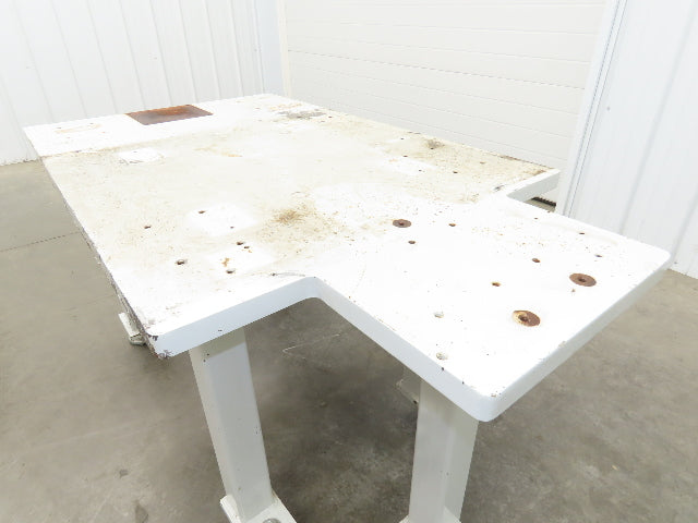 1-1/4" Steel Top Machine Base Welding Table Work Bench 54x30" Top 29-3/4" H