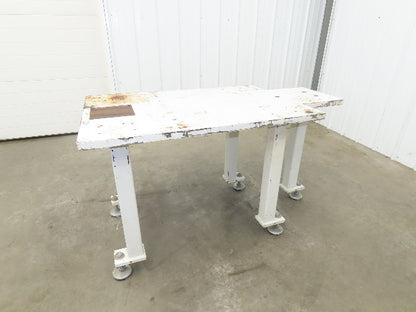 Machine Base 1-1/4" Steel Top Welding Table Work Bench 56x30" Top 31-1/4" H
