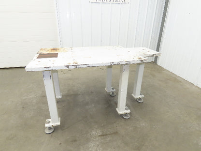 Machine Base 1-1/4" Steel Top Welding Table Work Bench 56x30" Top 31-1/4" H